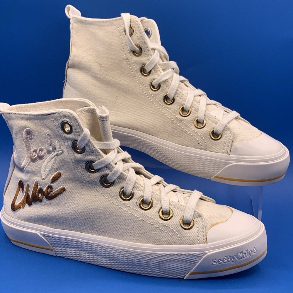 See by Chloé Aryana Deserto High Top Sneakers Women's Size EU 36, US 6